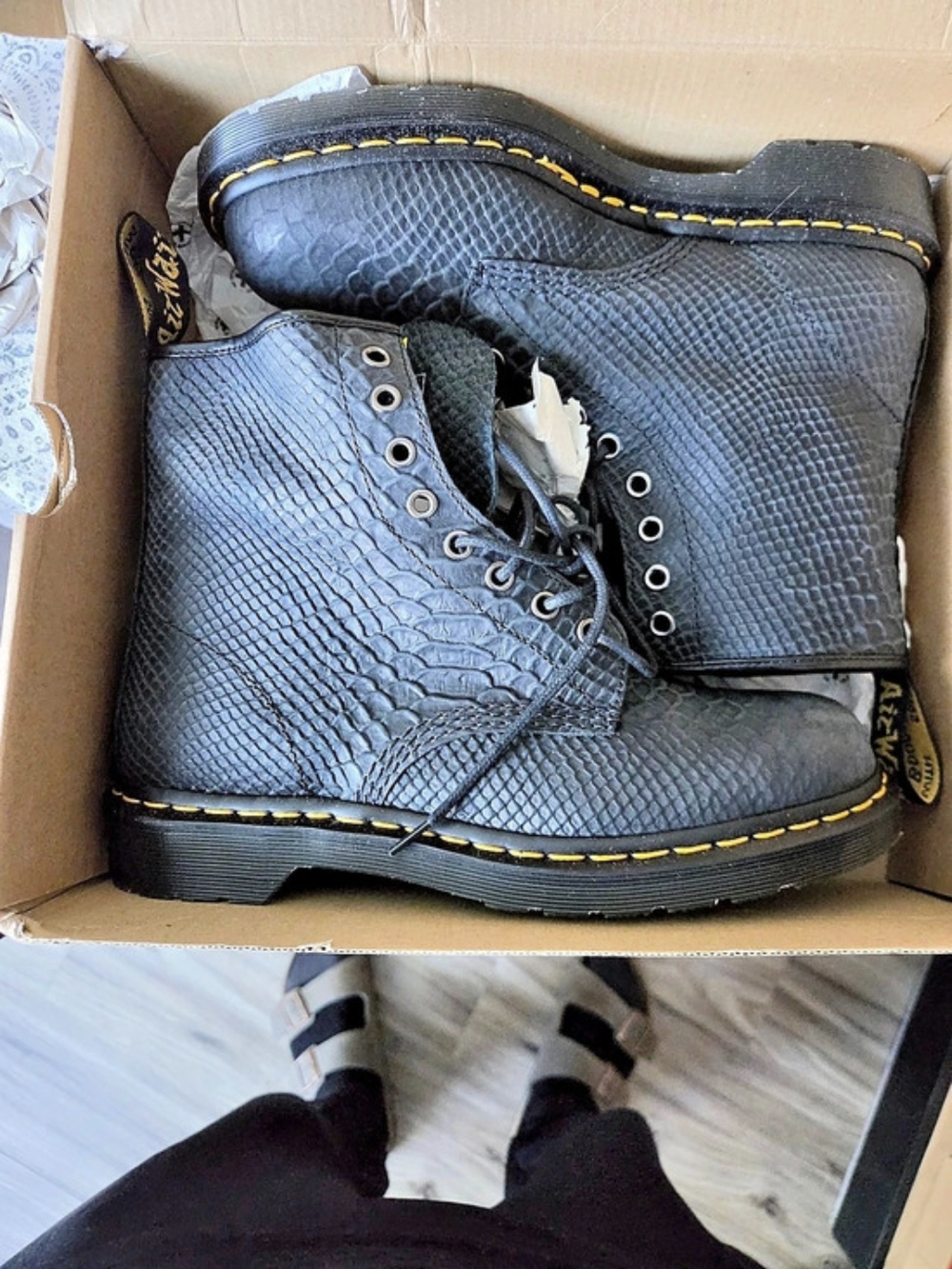 Dr. Martens 1460 Python Boots US 9